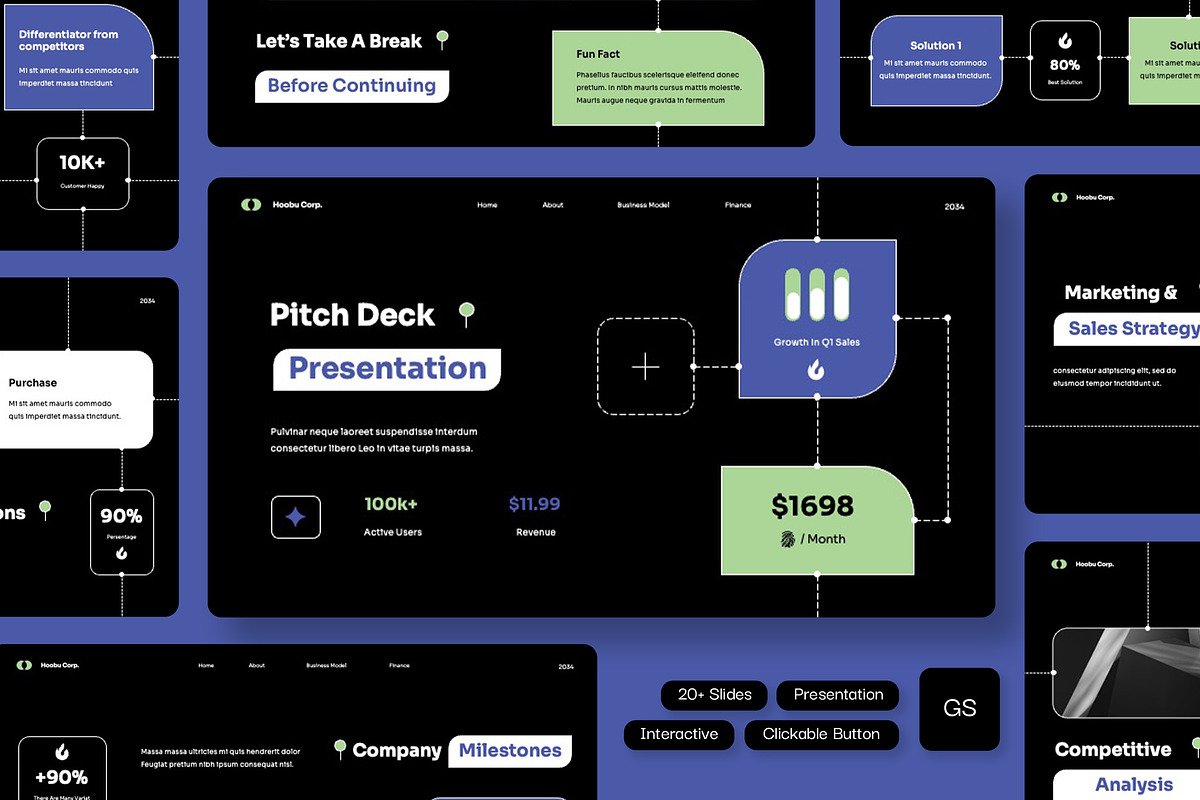 Hoobu - Pitch Deck Google Slides