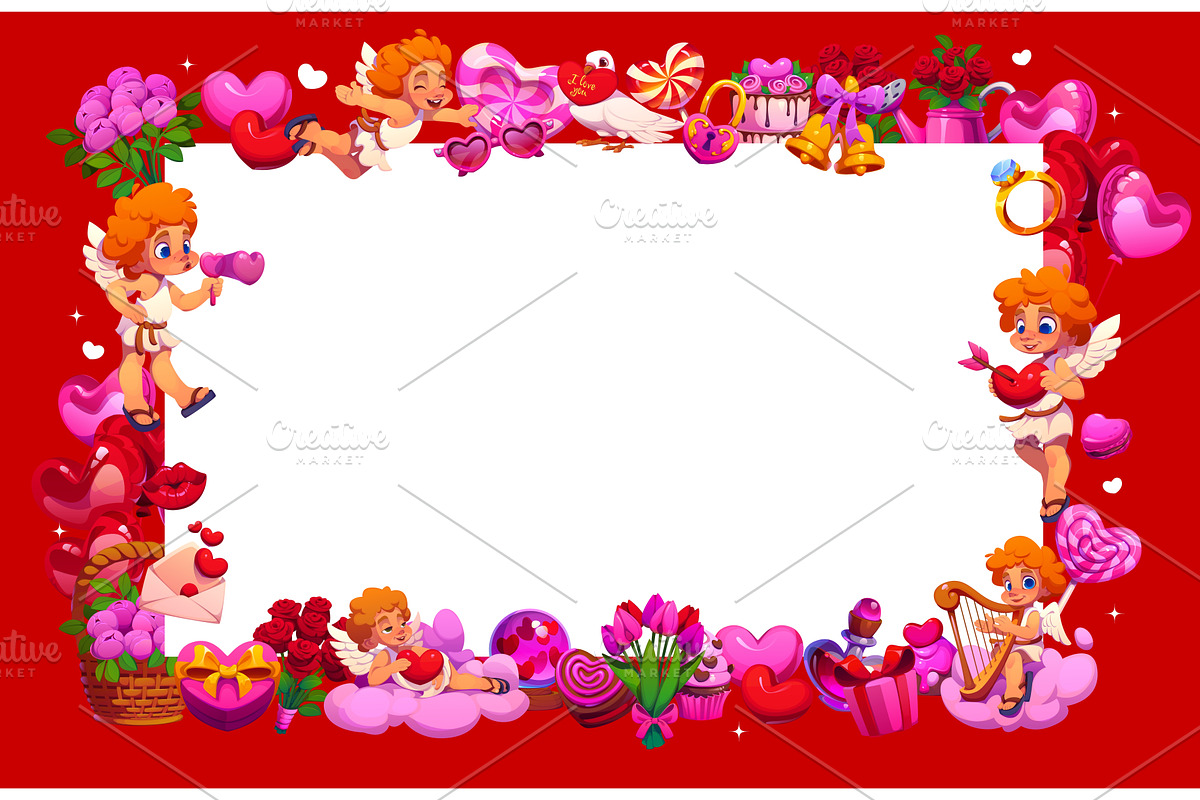 Valentines Day greeting card, a Seasonal Illustration by Vector Tradition
