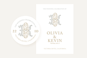 Wedding Monograms fonts set, a Serif Font by kaer_shop (Thumbnail 6 of 10)