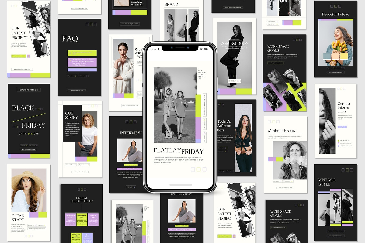 150 Animated Canva Instagram Pack, a Social Media Template by TheBrightGrap (Photo 5 of 11)