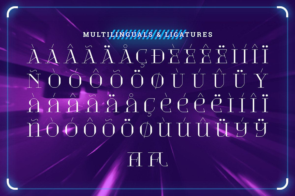 Quicknity - Futuristic Display, a Serif Font by Mokatype Studio (Photo 9 of 10)