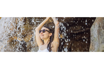 Young joyful woman under the water, a Nature Photo by Elizaveta Galitskaya