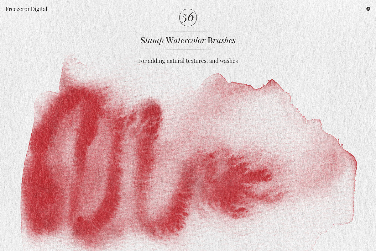 True Watercolor Procreate Brushes, a Brush Add-On by Freezerondigital (Photo 11 of 17)