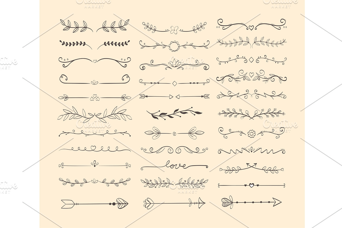 dividers and separators, an Illustration by studiogstock