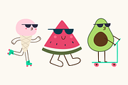 Summer street bundle., a Food Illustration by cutelevindesign (Thumbnail 3 of 4)