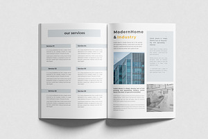 Bi Fold Brochure Template Layout