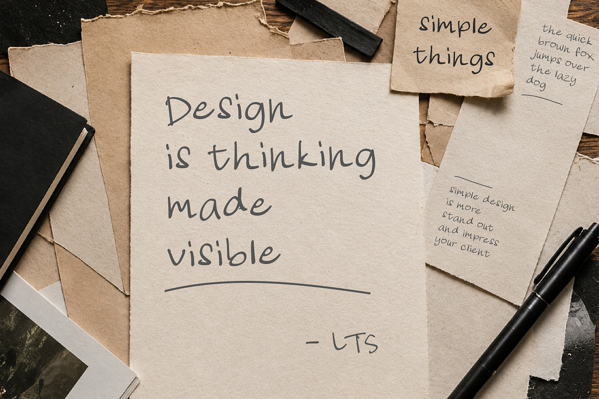 Notevera Duo - Natural Handwritten, a Handwritten Font by Lettertype Studio (Photo 3 of 10)