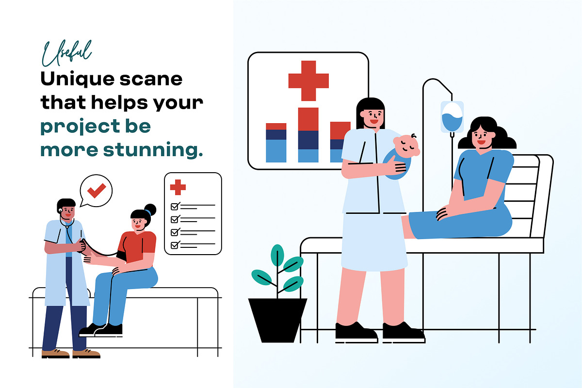 Modern Healthcare & Medical, a Healthcare Illustration by orenjidesign (Photo 2 of 8)