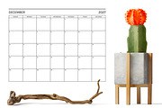 2027 Basic Modern 8.5x11 in Calendar, a Stationery Template by Running With Foxes (Thumbnail 3 of 5)