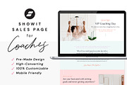 Sales Landing Page for Coaches, a Landing Page Template by Sugar Studios (Thumbnail 1 of 4)