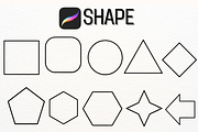 Shape stamp brush, a Brush Add-On by Petal Pixels (Thumbnail 3 of 6)