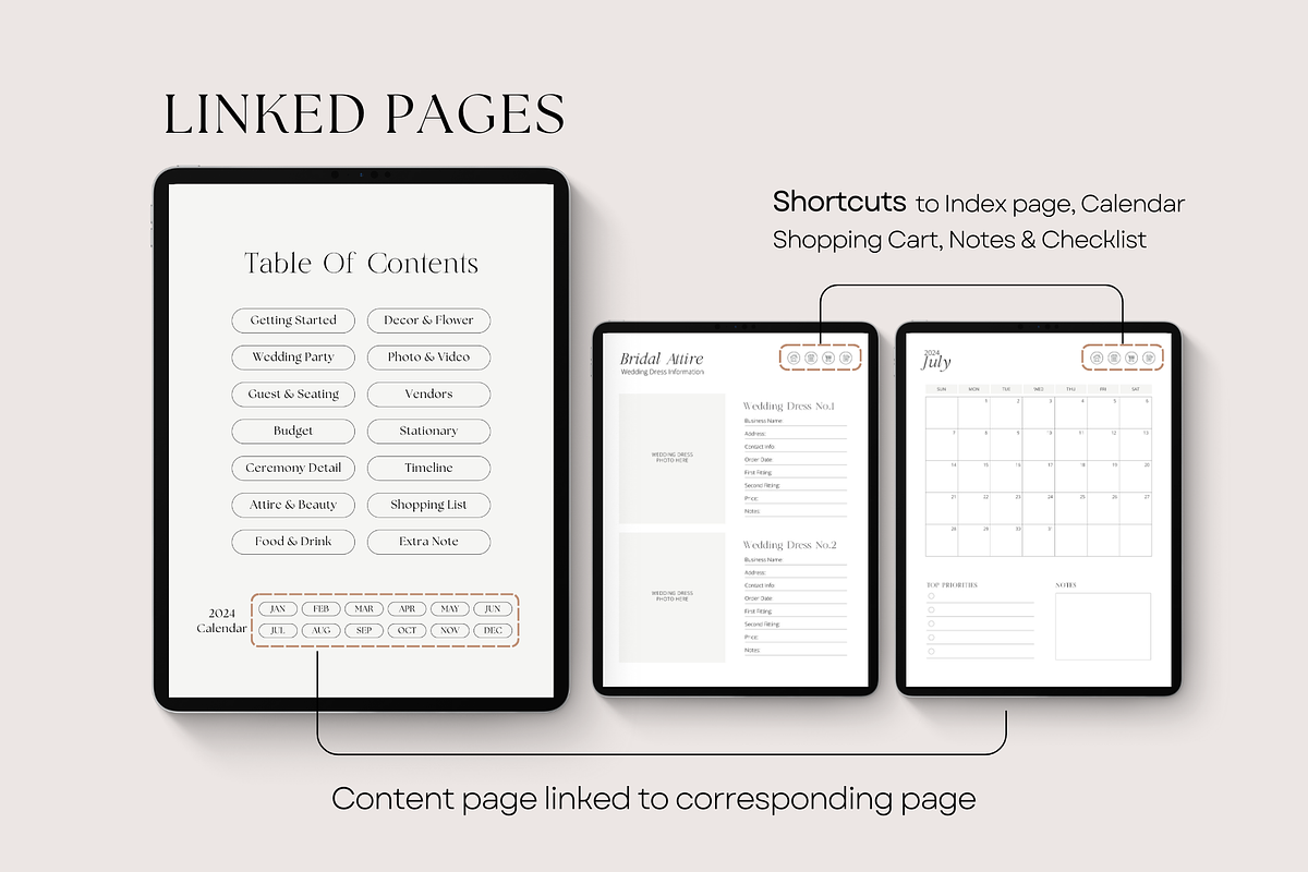 Digital Wedding Planner Bundle, a Magazine Template by ShopRShop (Photo 4 of 9)