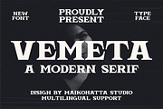 Vemeta - Modern Serif Font, a Serif Font by MaikoHatta (Thumbnail 1 of 8)