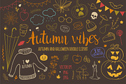 Autumn vibes: Fall Halloween doodles, a Decorative Illustration by harmonia_green_art (Thumbnail 1 of 7)