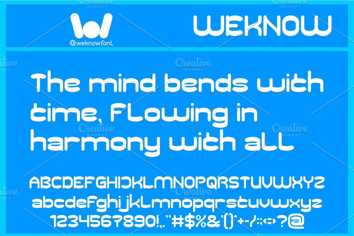 Flowing Thought font, a Sans Serif Font by weknow (Photo 5 of 8)