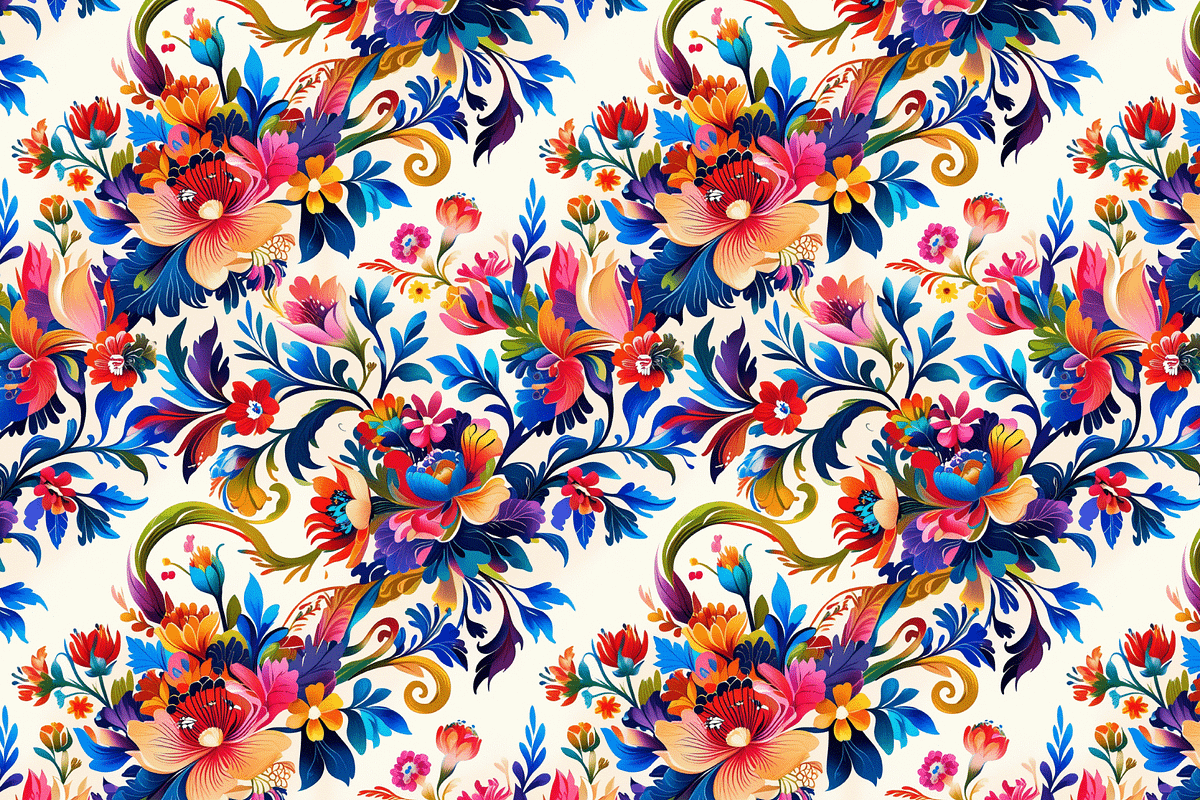 Vivid Folk - Floral Patterns, a Pattern Graphic by Art Sproot (Photo 11 of 11)