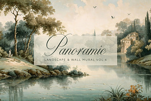 Panoramic Antique Landscape Vol.4, a Wallpaper Graphic by by creative paper