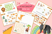 Cute Animals Activities for Kids, an Education Illustration by Nursery Art (Thumbnail 2 of 9)