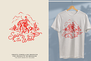 Western Cowboy Bucking Horse Graphic, an Illustration by Antiquaria (Thumbnail 4 of 4)