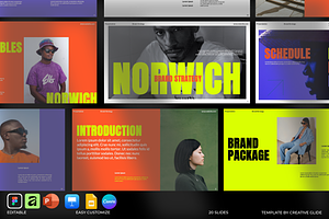 Norwich Brand Strategy Template, a Presentation Template by Creative Glide