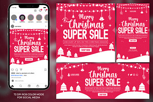 Christmas Sale Social Media Pack