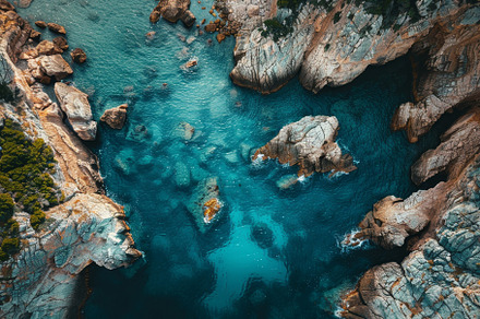 This captivating view showcases turq, a Photo by Tanuart
