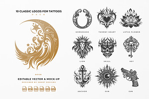 Classic Logos for Tattoos Pack x10