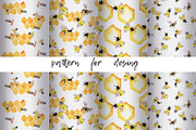 sweet honey bees., a Texture Illustration by Nejumi (Thumbnail 4 of 7)