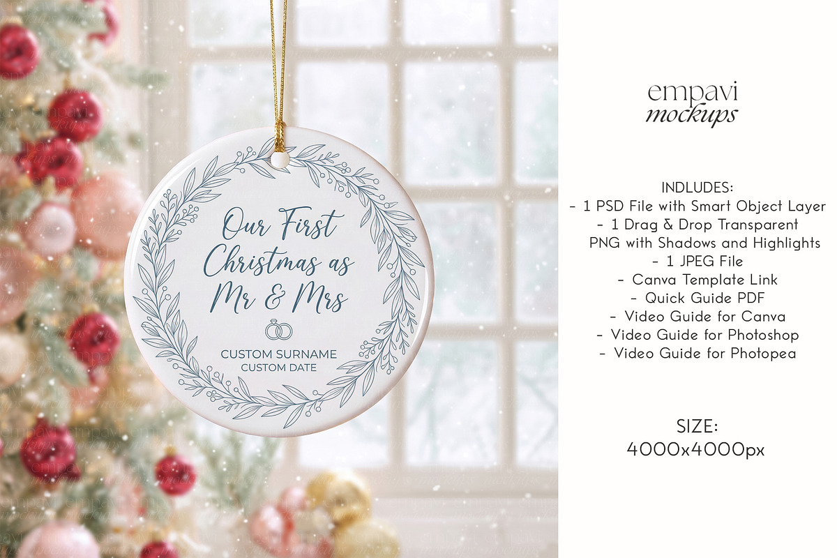 Ornament Mockup, a Household Mockup by EmpaviMockups (Photo 4 of 6)