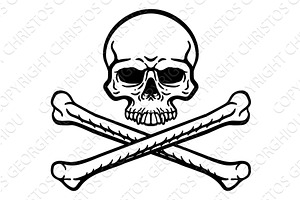 Skull And Crossbones Pirate Grim