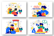 10 Online Side Hustles Illustration, a Finance Illustration by denayunebgt (Thumbnail 3 of 4)