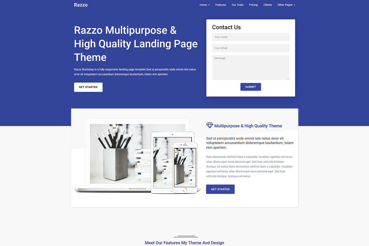 Razzo - Multipurpose Bootstrap Theme, a Bootstrap Template by Stylextheme