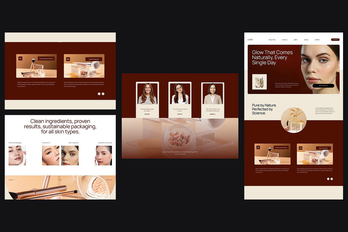 Figma Beauty Product Landing Page, a Landing Page Template by Musara (Photo 6 of 6)