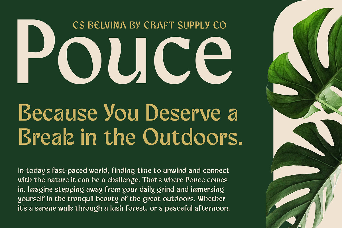 CS Belvina – Psychedelic Font, a Sans Serif Font by Craft Supply Co. (Photo 3 of 8)