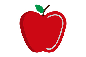 Apple Flat Icon, an Icon by Pexelpy