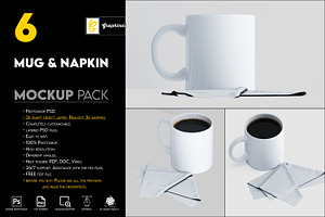 Mug And Napkin Mockup