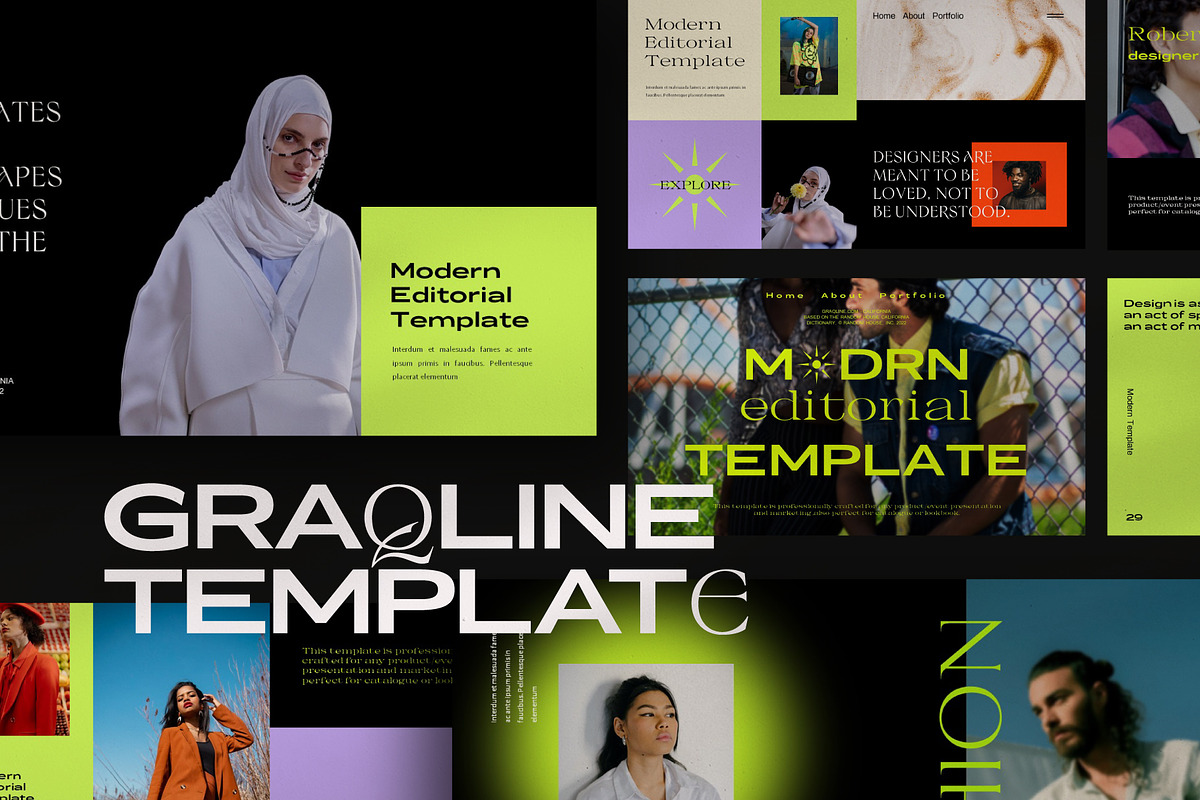 Graqline Powerpoint Template, a Presentation Template by Rocket Template (Photo 15 of 15)