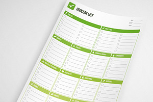 Grocery List & Meal Planner Template