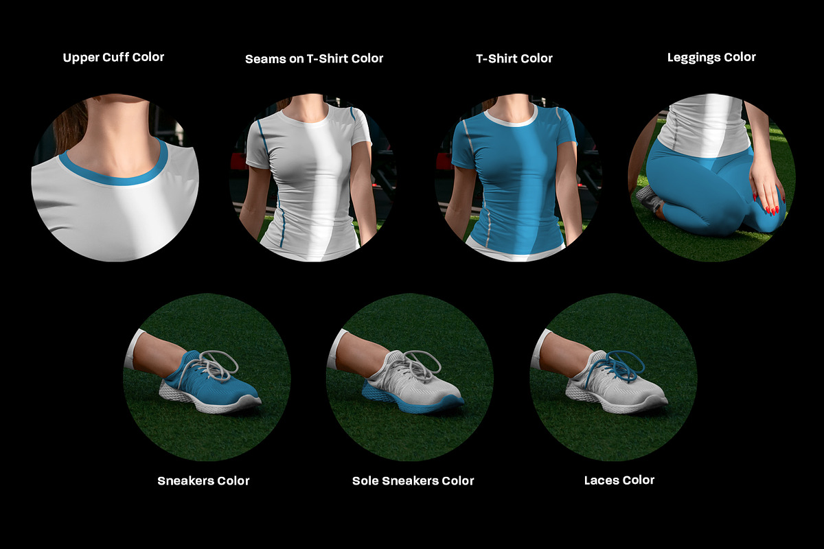Sports T-Shirts and Leggings Mockups, a Shirt Mockup by Grow Design Craft Studio (Photo 4 of 7)