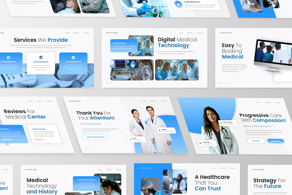Health Bridge - Medical Google Slide, a Presentation Template by GraphauseProject (Photo 5 of 6)