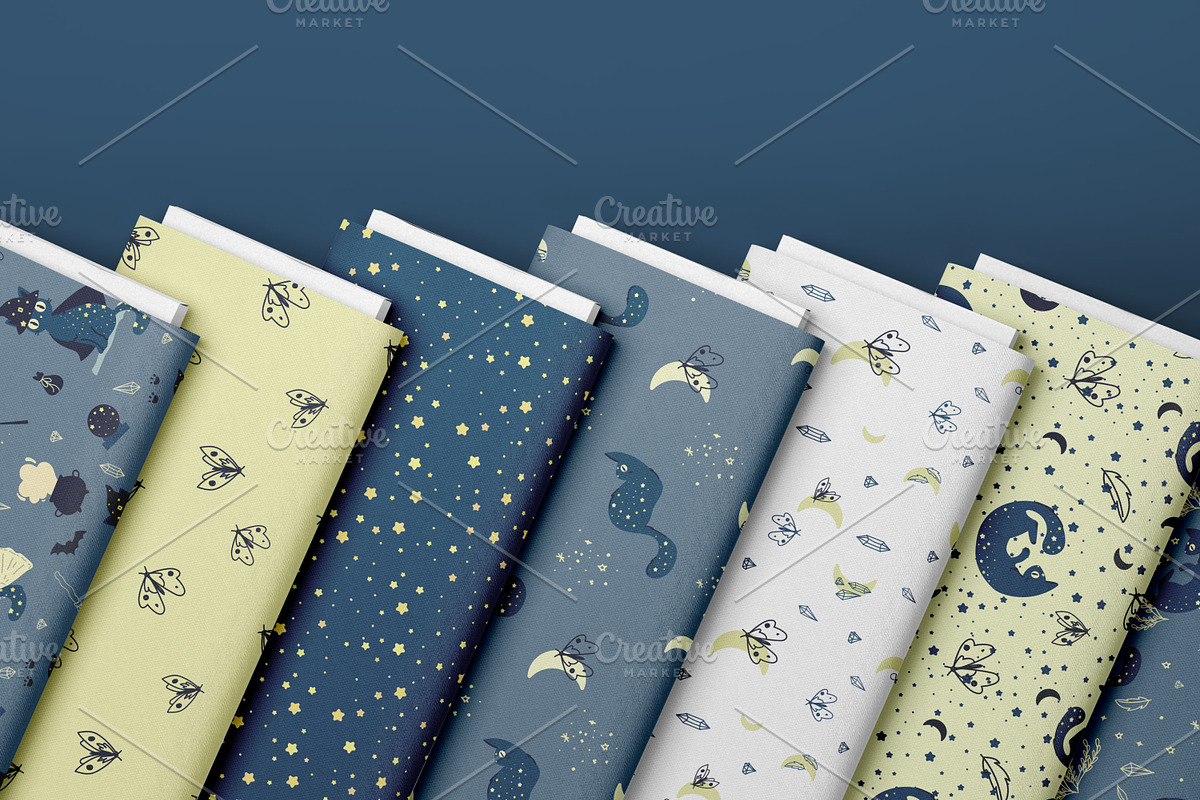 Magical cats + BONUS 68 elements, a Pattern Graphic by Lineli (Photo 6 of 7)