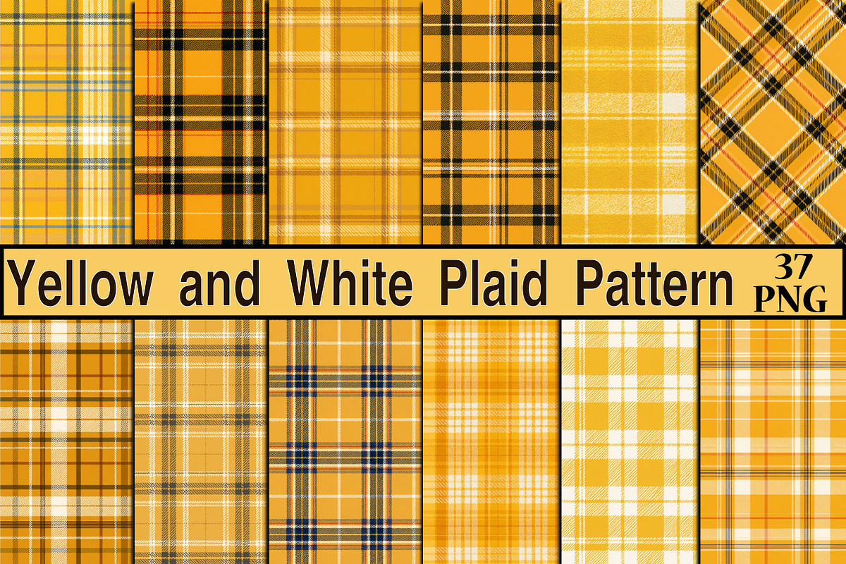 Seamless Yellow Plaid Pattern, a Pattern Graphic by SVGArt (Photo 1 of 5)