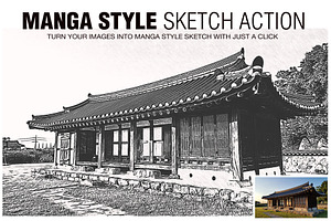 Manga Style Sketch Effects