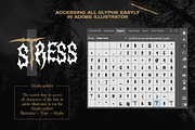 Histeriss Heavy Metal Font, a Blackletter Font by Ronny Studio (Thumbnail 7 of 7)