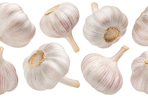 Garlic isolated on white background, a Food & Drink Photo by Max Lashcheuski