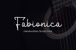 Fabionica- Handwritten Script Font