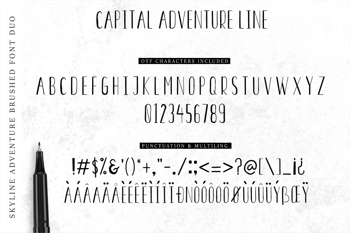 Font Duo Skyline Adventure Brushed preview 2