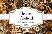 Brown Abstract Seamless Patterns, a Pattern Graphic by PrintablesByFranklyn (Thumbnail 1 of 4)