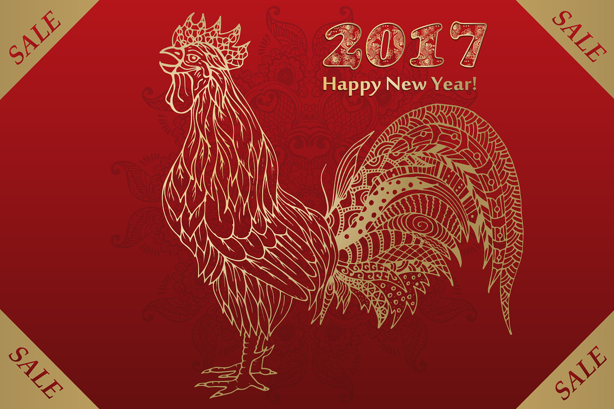Rooster, an Animal Illustration by El Design (Photo 3 of 3)