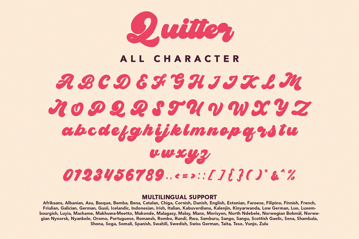Quitter, a Handwritten Font by HATFSTUDIO (Photo 8 of 9)
